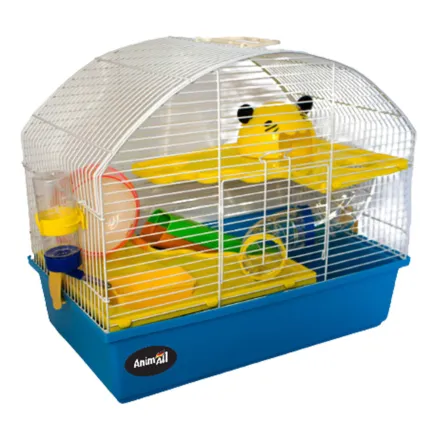Клітка AnimAll F-612-b для хоМ'яка, блакитна, 45 × 28 × 39 см
