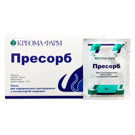 Пресорб 10 г паста-гель 1 пакетик (Ентеросгель)