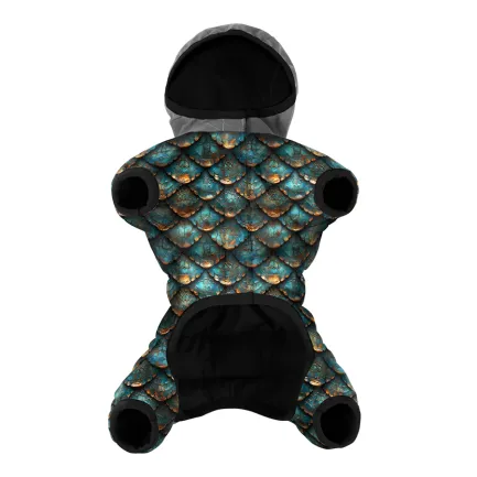 Комбінезон для собак WAUDOG Clothes малюнок &amp;quot;Луска&amp;quot;, S35, В 52-55 см, С 31-36 см — Фото 2