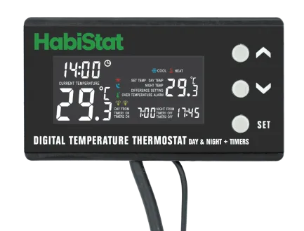 HABISTAT DIGITAL TEMPERATURE THERMOSTAT DAY/NIGHT TIMER (R3100245) цифровий термостат + таймер день/ніч