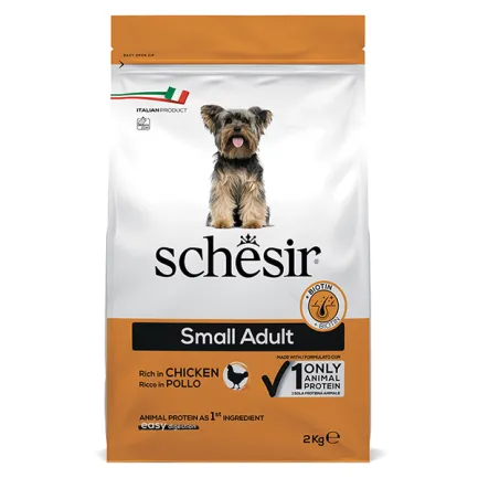 Schesir Dog Small Adult Chicken ШЕЗІР ДОРОСЛИЙ МАЛИХ КУРКА сухий монопротеїновий корм для собак малих порід 2 кг