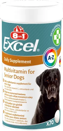 Вітаміни 8in1 Excel Multi Vitamin Senior для собак похилого віку, мультивітамін, 70 шт — Фото 3
