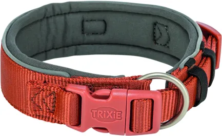 Нашийник Trixie Premium екстраширокий для собак L–XL 53–62 см 50 мм рудий-графітовий