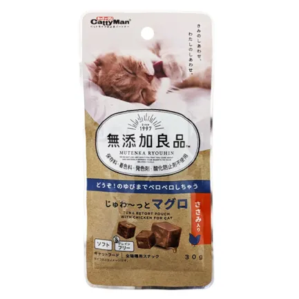 CattyMan Tuna Chicken КЕТТІМЕН КУБИКИ З ТУНЦЕМ ТА КУРКОЮ ласощі для котів 0,03 кг