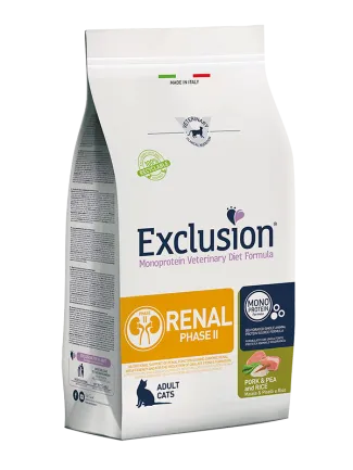 Exclusion Renal зі свининою, горохом та рисом для котів з нирковою недостатністю 300 г (Фаза 2)