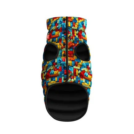 Курточка для собак WAUDOG Clothes малюнок "Блоки", XS30, В 43-46 см, С 27-30 см