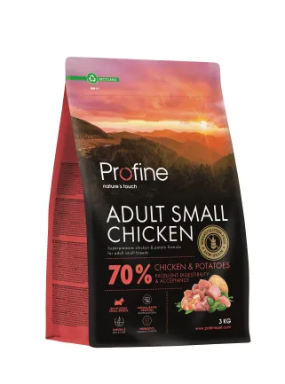 Корм сухий Profine Small Chicken and Potatoes для дорослих собак дрібних порід, з куркою та картоплею, 3 кг
