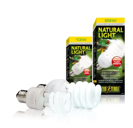 Лампа тераріумна Exo Terra Repti GLO 2.0 Natural Light для усіх видів рептилій та амфібій, люмінесцентна, 13 W, E27 (для опромінення) — Фото 3