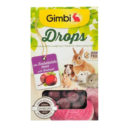 Ласощі GimBi для гризунів, дропси з буряком, 50 г — Фото 2