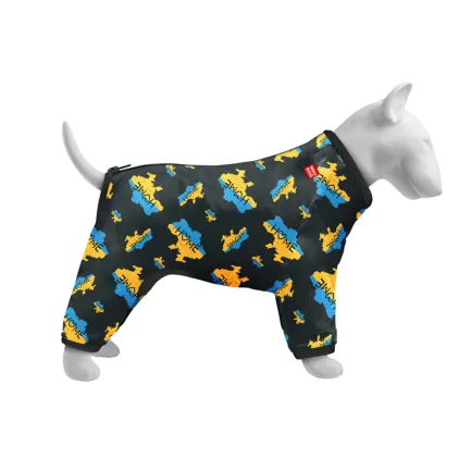 Вітровка для собак WAUDOG Clothes ,малюнок "Дім", M47, В 69-72 см, С 47-50 см — Фото 1