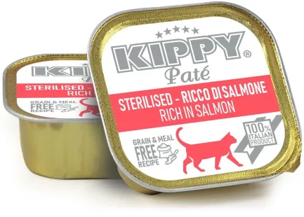 KIPPY вологий корм для стерилізованих котів - паштет з лососем 90гр
