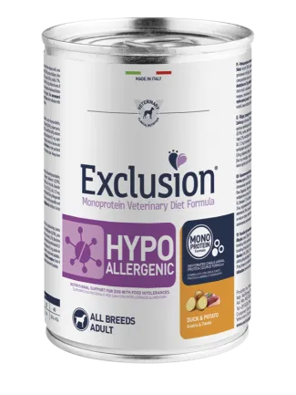 Консерва Exclusion Hypoallergenic з качкою для собак з харчовою алергією 400 г