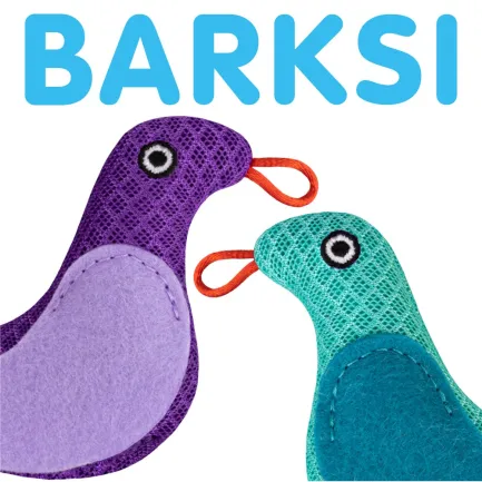 Іграшка для Котів Barksi Пташка з дзвіночком та пір'ям 9 х 8 см Ментолова — Фото 2