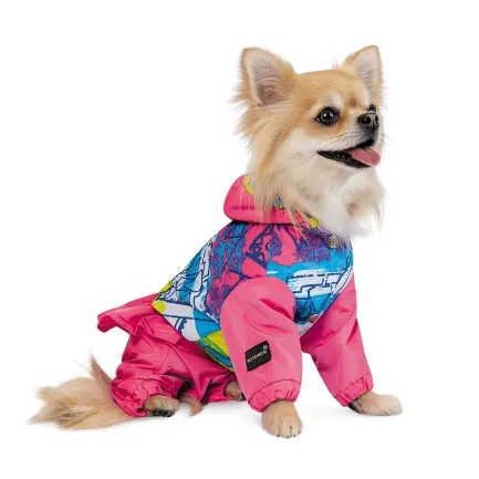 Дощовик Pet Fashion «Juicy» для дівчинки, розмір S, рожевий — Фото 1
