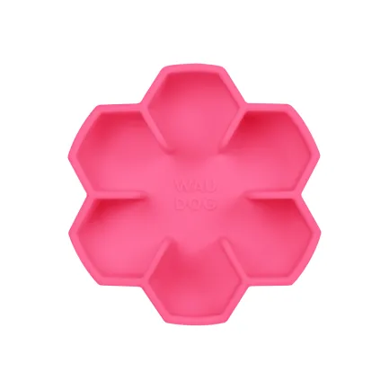 Миска для повільного харчування WAUDOG Silicone, 450 мл, рожевий — Фото 2