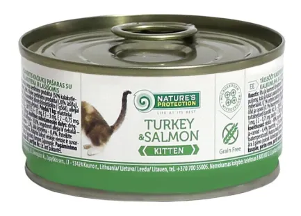 Nature's Protection Kitten Turkey&amp;Salmon 100г