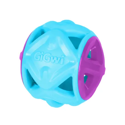 Іграшка для собак М'яч GiGwi Basic, блакитний, гума, 9 см — Фото 1