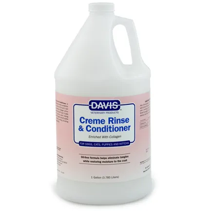 Davis Creme Rinse &amp; Conditioner ДЕВІС КРЕМ РІНЗ ополіскувач та кондиціонер з колагеном для собак і котів, концентрат 3,8 л