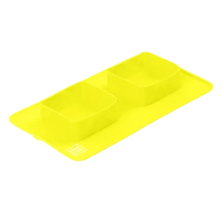 Миска складана WAUDOG Silicone,385х230х50 мм жовтий — Фото 2