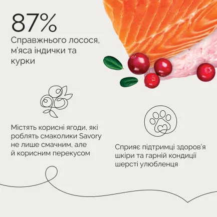 Джерки Savory Bars With Salmon, батончики з лососем 100 г — Фото 5