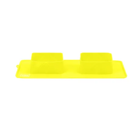 Миска складана WAUDOG Silicone,385х230х50 мм жовтий — Фото 1