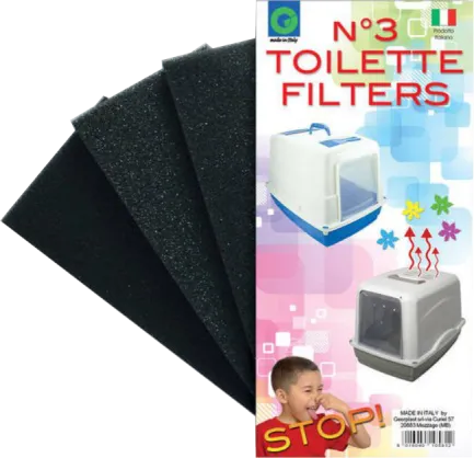 Комплект фільтрів для туалету "Galaxy" або "Roto Toilet", 3 шт, 12х5,6 см
