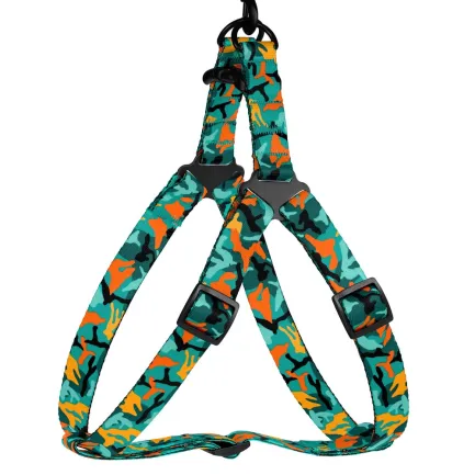 Шлея для Собак BronzeDog Urban Camo Нейлонова Зелена L — Фото 1