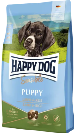 Сухий корм Happy Dog Sensible Puppy Lamm &amp; Rice для цуценят віком від 4 тижнів до 6 місяців з ягням та рисом, 18 кг