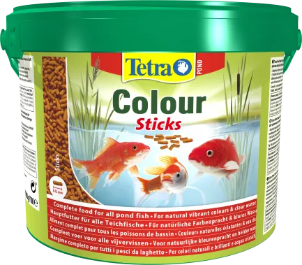 Корм Tetra Pond Colour Sticks для всіх ставкових риб, для яскравості забарвлення, 10 л (палички) — Фото 1