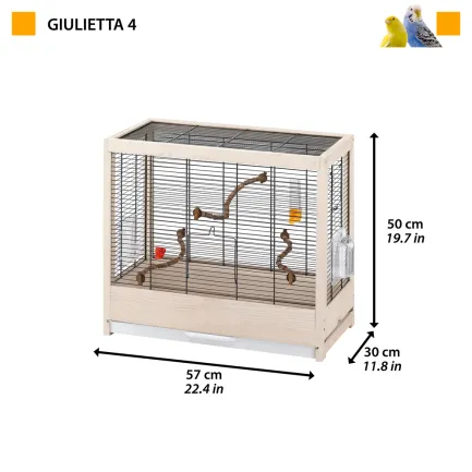 Ferplast CAGE GIULIETTA 4 Клітка для птахів, дерев'яна — Фото 1