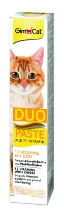 Паста для котів GimCat DUO PASTE Multi-vitamin 12 vitamins with cheese 12 вітамінів та сир, 50 г