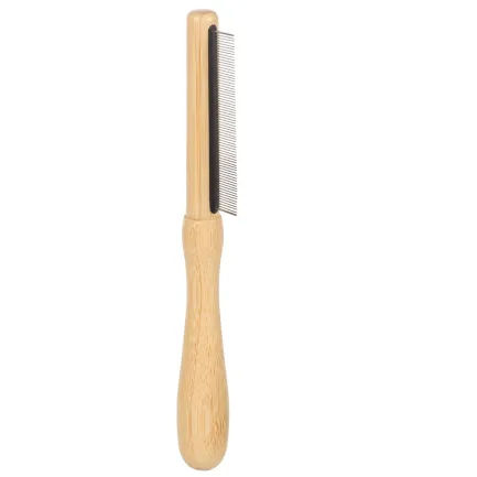 Flamingo Гребінець BAMBOO для вичісування бліх та гнид, зубів 69шт|21х3,5см