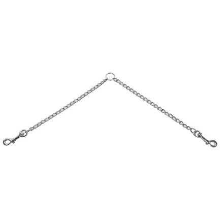 Flamingo Twin Chain ФЛАМІНГО повідець спарка для собак 2,5 мм, 2х30 см