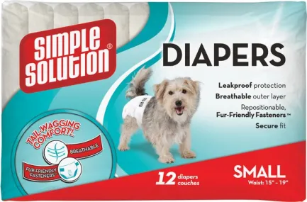 SS Disposable Diapers Small (12 p) /Гігієнічні підкладки для тварин малі по 12шт
