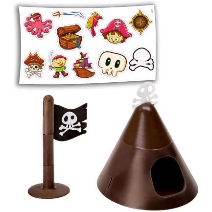 Ferplast CAGE CRICETI 9 PIRATES BLACKx2 Клітка для хом'яків з декором — Фото 8