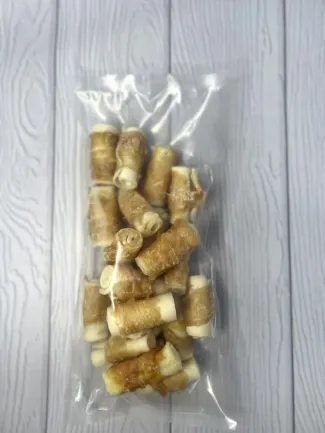 Ласощі AnimAll Dental трубочка рулетик з м'ясом курки, 5-6 см, для собак, 20 шт,
