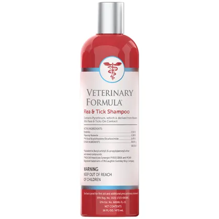 Veterinary Formula Advanced Flea&amp;Tick Shampoo ВЕТЕРИНАРНА ФОРМУЛА ШАМПУНЬ ВІД БЛІХ І КЛІЩІВ для собак і котів 0,473 л