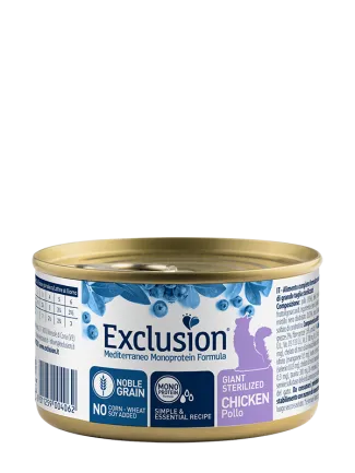 Exclusion Giant Sterilized Chicken корм для стерилізованих котів великих порід з куркою 85 г