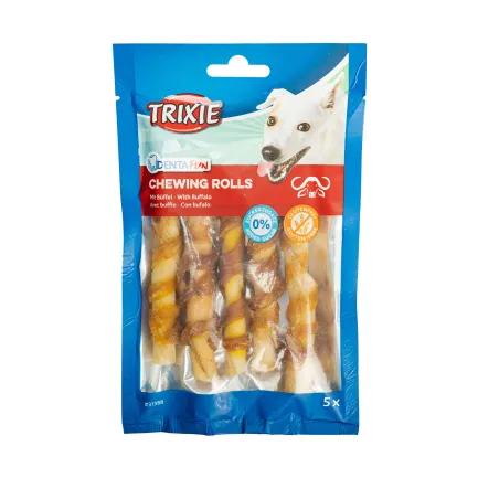 Паличка Trixie Denta Fun для чищення зубів собак, з буйволом, 12 см, 70 г, 5 шт