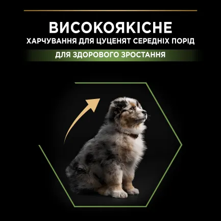 Сухий корм PRO PLAN Medium Puppy <1 Healthy Start для цуценят середніх порід з куркою 12 кг — Фото 3