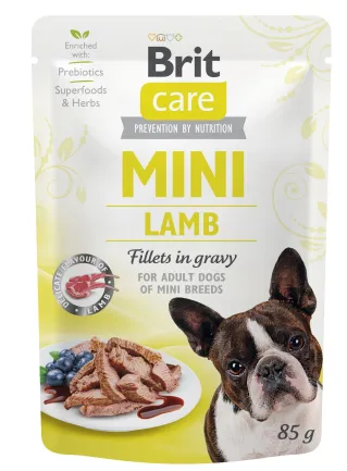 Вологий корм Brit Care Mini для собак, з філе ягняти в соусі, 85 г
