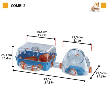 Ferplast CAGE COMBI 2 Клітка для хом'яків — Фото 1