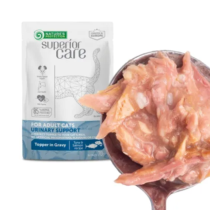 Nature's Protection Superior Care Adult Cats Urinary Tuna &amp; Salmon Вологий корм для котів для підтримки сечовидільної системи з тунцем і лососем, 70 г — Фото 4