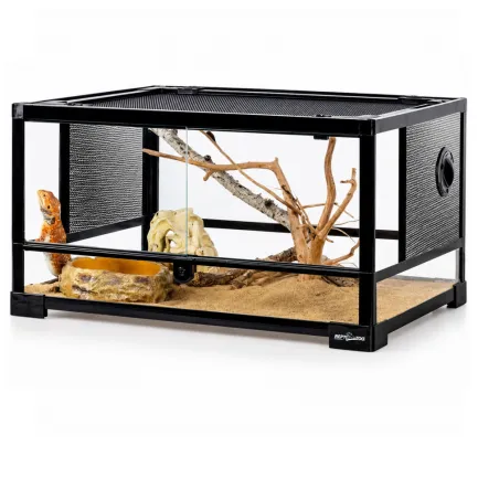 Тераріум Repti-Zoo 60x45x32см зі скляними дверцятами, замком та водостійким дном (RK0117N) — Фото 3