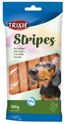 Ласощі Trixie Stripes Light для собак, курка, 100 г