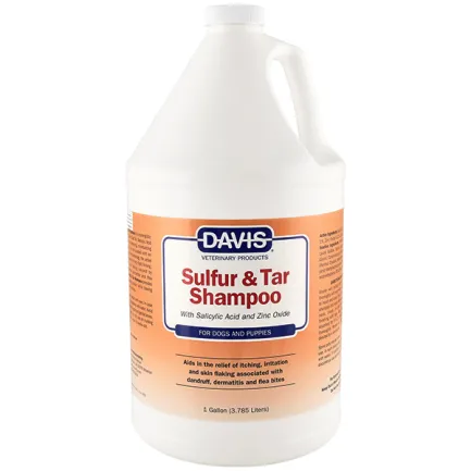 Davis Sulfur &amp; Tar Shampoo ДЕВІС СУЛЬФУР TАР шампунь з сіркою та дьогтем для собак 3,8 л