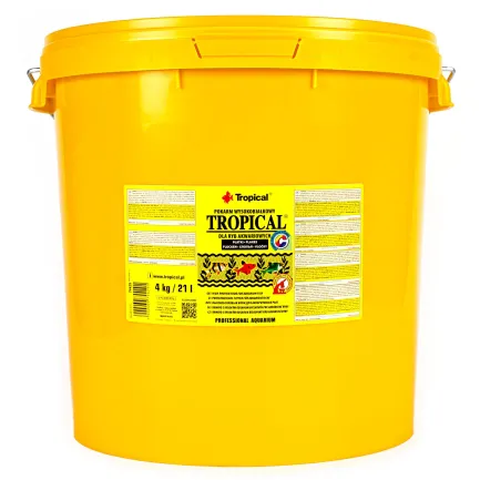 Сухий корм Tropical Supervit для всіх акваріумних риб, 4 кг (пластівці)