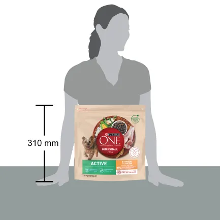 Сухий корм PURINA ONE Mini/Small Active для дорослих собак дрібних порід з підвищеною активністю з куркою та рисом 1,5 кг — Фото 3