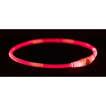 Trixie Flash USB Нашийник, що світиться, S-M 40см/8 мм, червоний (TX-12662) — Фото 2