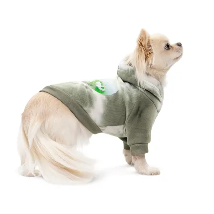 Худi Pet Fashion Gray для собак розмір M темно-зелений — Фото 2